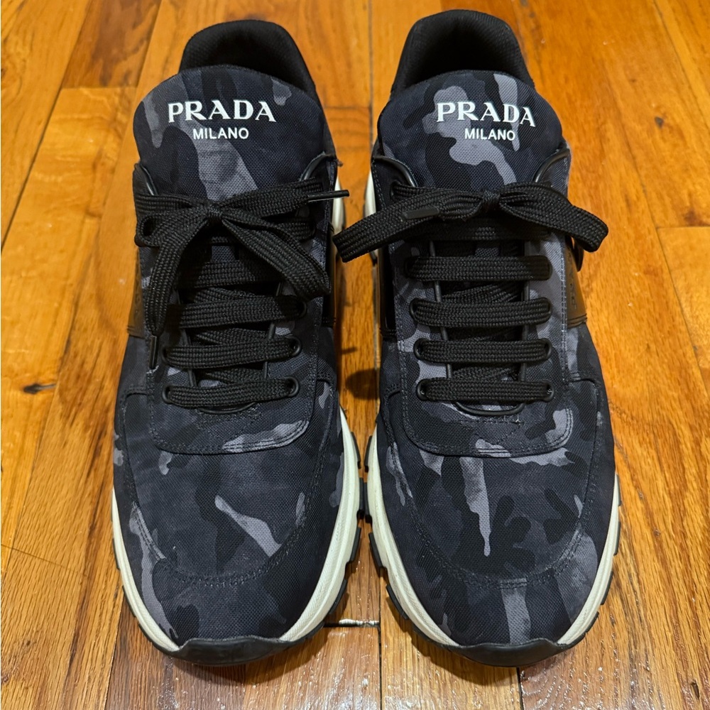 Prada Sneakers, Men’s Camo Sneakers, size 10
